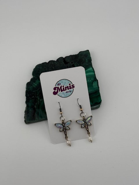 Firefly and Pearl Earrings