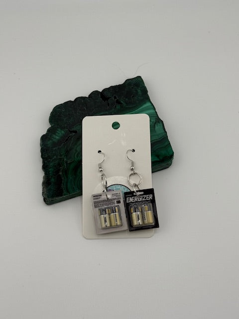 Enegizer Battery Earrings