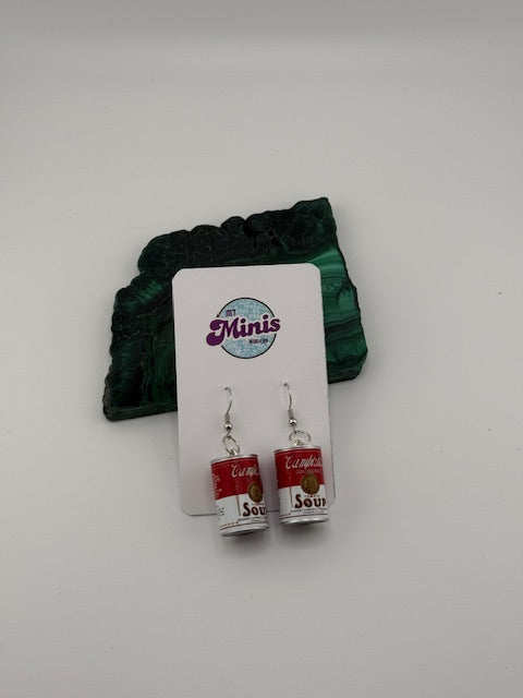 Campbells Tomato Soup Earrings