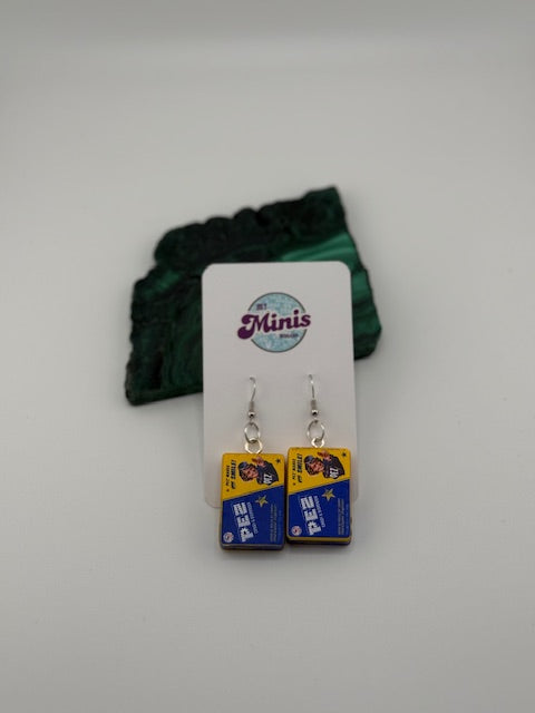 Pez Candy Tin Earrings