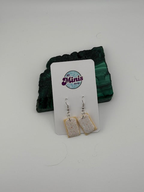 Strawberry Poptart Dangle Earrings