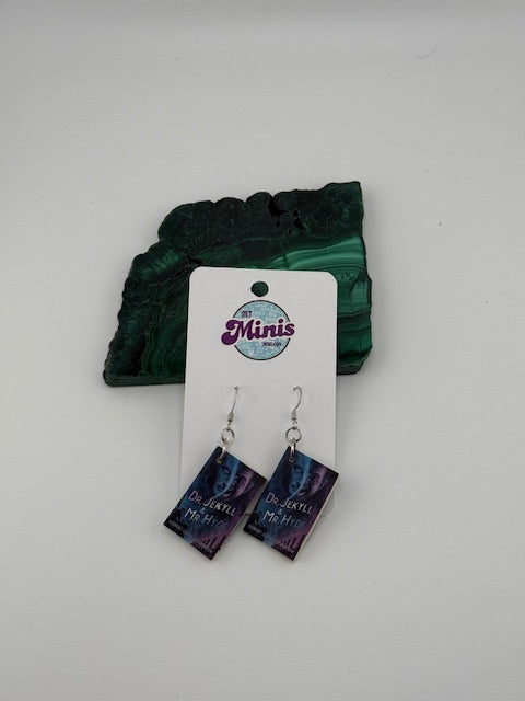 Dr Jekyll and Mr Hyde Book Earrings