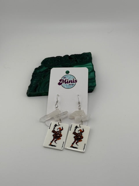 Playing Card Jokers with Crystals