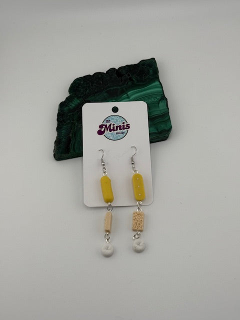 Twinkie Rice Crispy Donettes Earrings