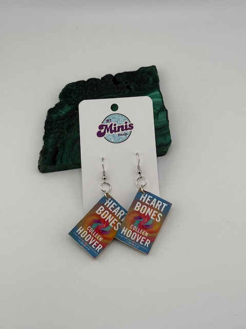 Colleen Hoover 'Heart Bones' book Earrings