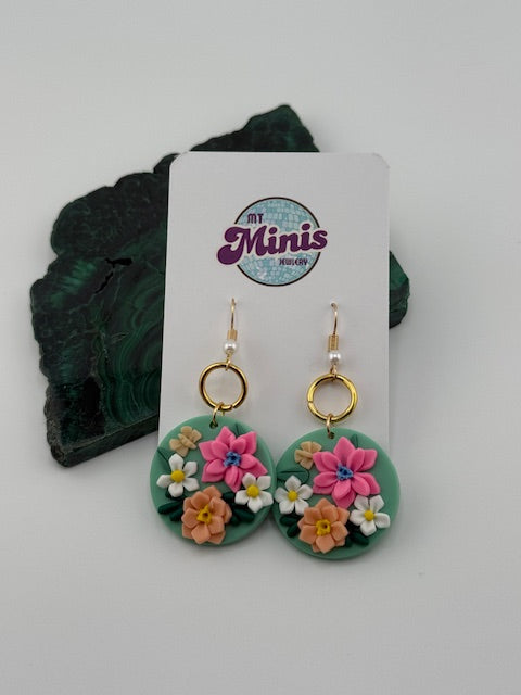 Clay Floral Earrings