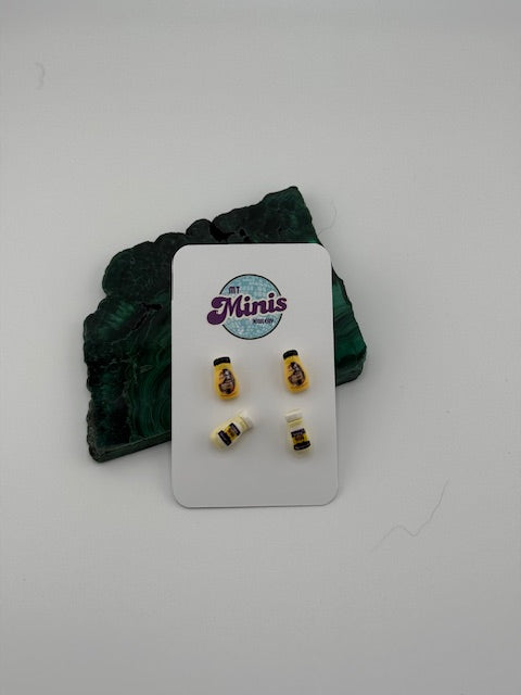 TWO PAIR Condiment Earrings