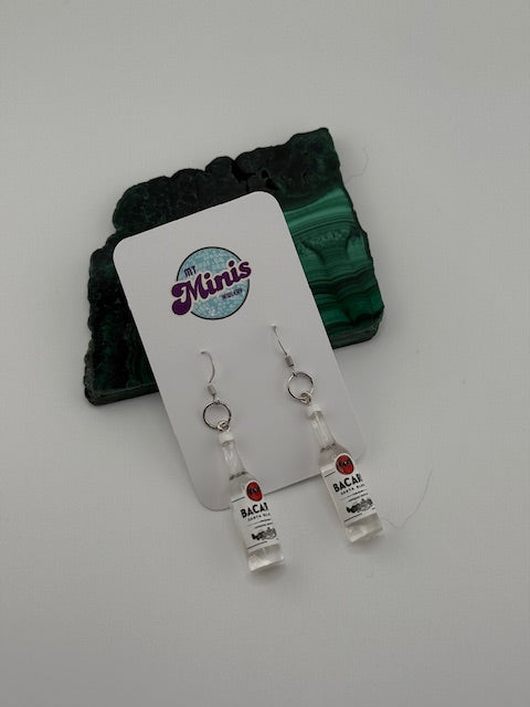 Bacardi Bottle Earrings