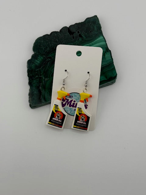 Armor All Spray Bottle Earrings
