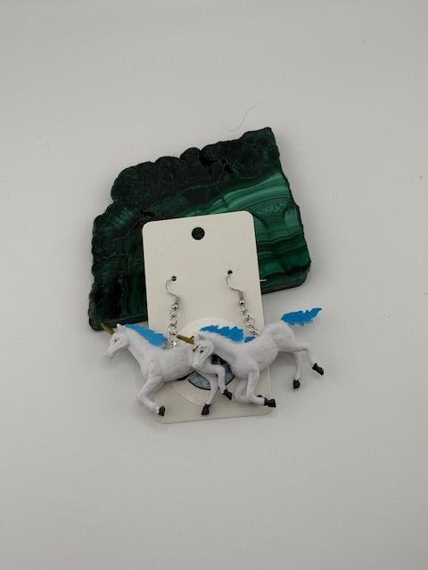 Unicorn Earrings Blue
