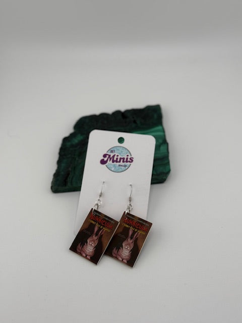 Bunnicula Book Earrings