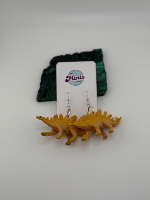 Dino Stegosaurus Earrings