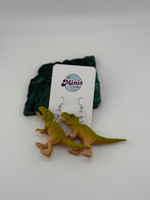 Dino T-Rex Earrings