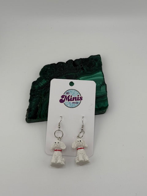 Poodle Dog Earrings