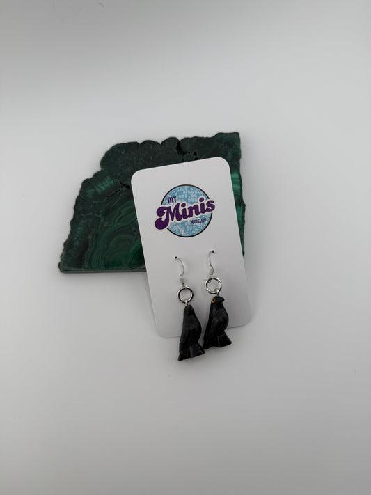 Halloween Raven Earrings